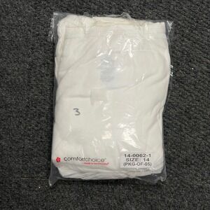 Comfort Choice White Cotton Panties Size 14 Briefs 14-0062-1 New in Bag